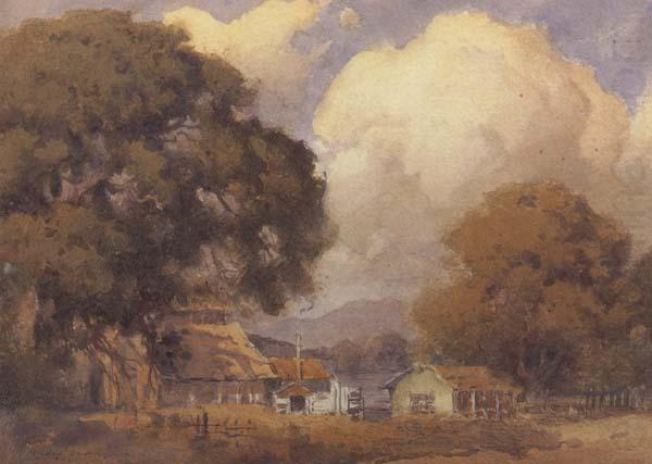 Sunlit Farm, unknow artist